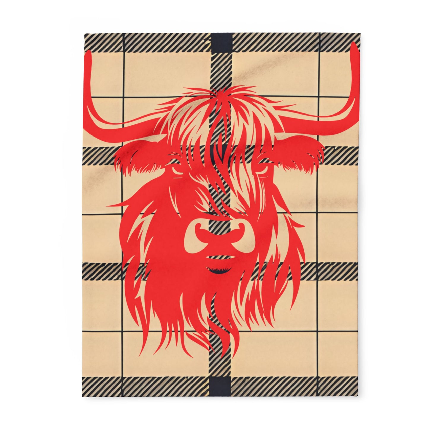 Cozy Highlander Fleece Blanket - Warm Throw for Home Decor, Camping, Cozy Nights, Rustic Gifts, Celebration