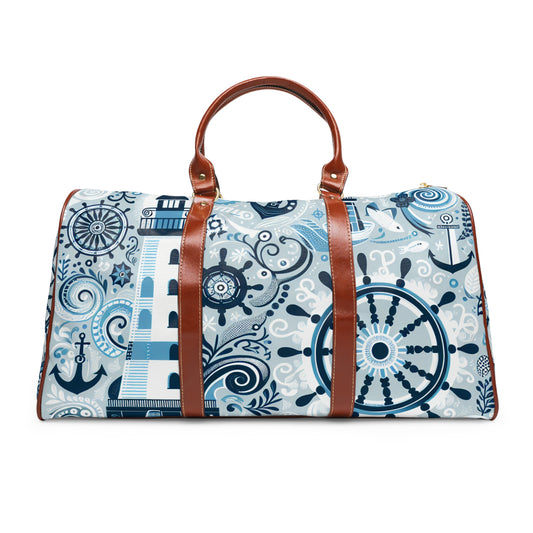 Nautical Waterproof Travel Bag - Stylish Gear for Adventurers