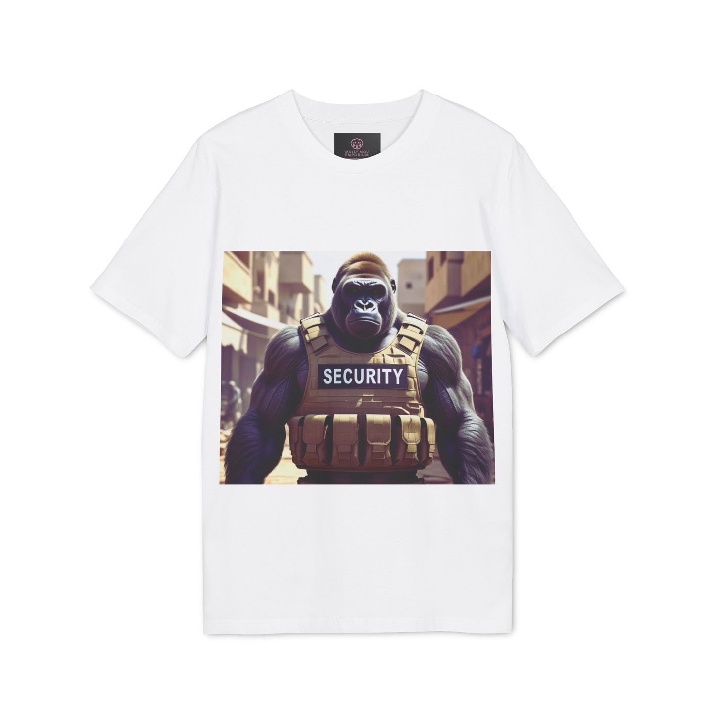 Security Gorilla T-Shirt, Funny Graphic Tee, Unisex Humor Shirt, Gift for Creators, Casual Wear, Streetwear Style