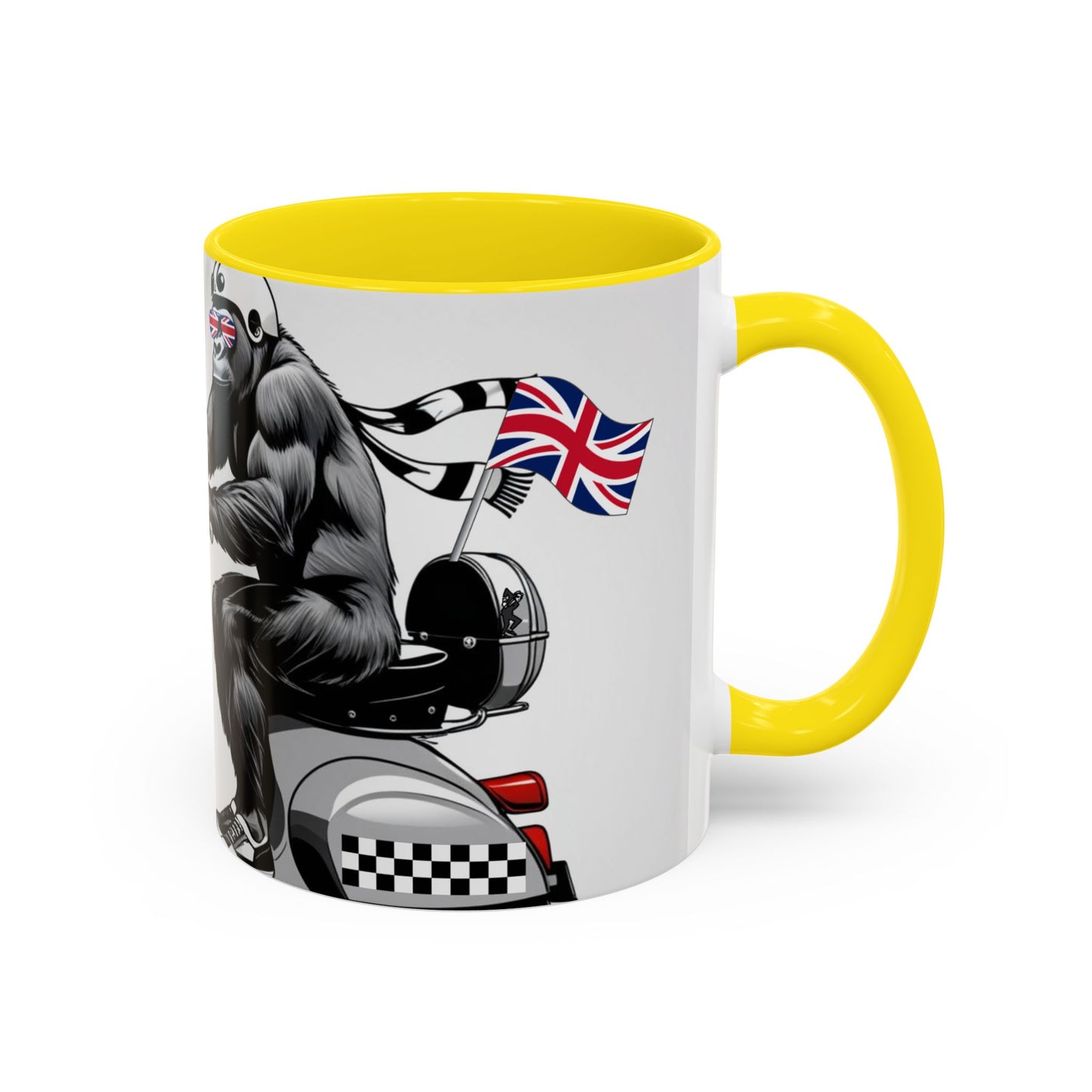 Cool Gorilla Scooter Mug - Fun Coffee Cup for Animal Lovers, Gift for Birthdays, Cool Caffeine Fix, Unique Decor