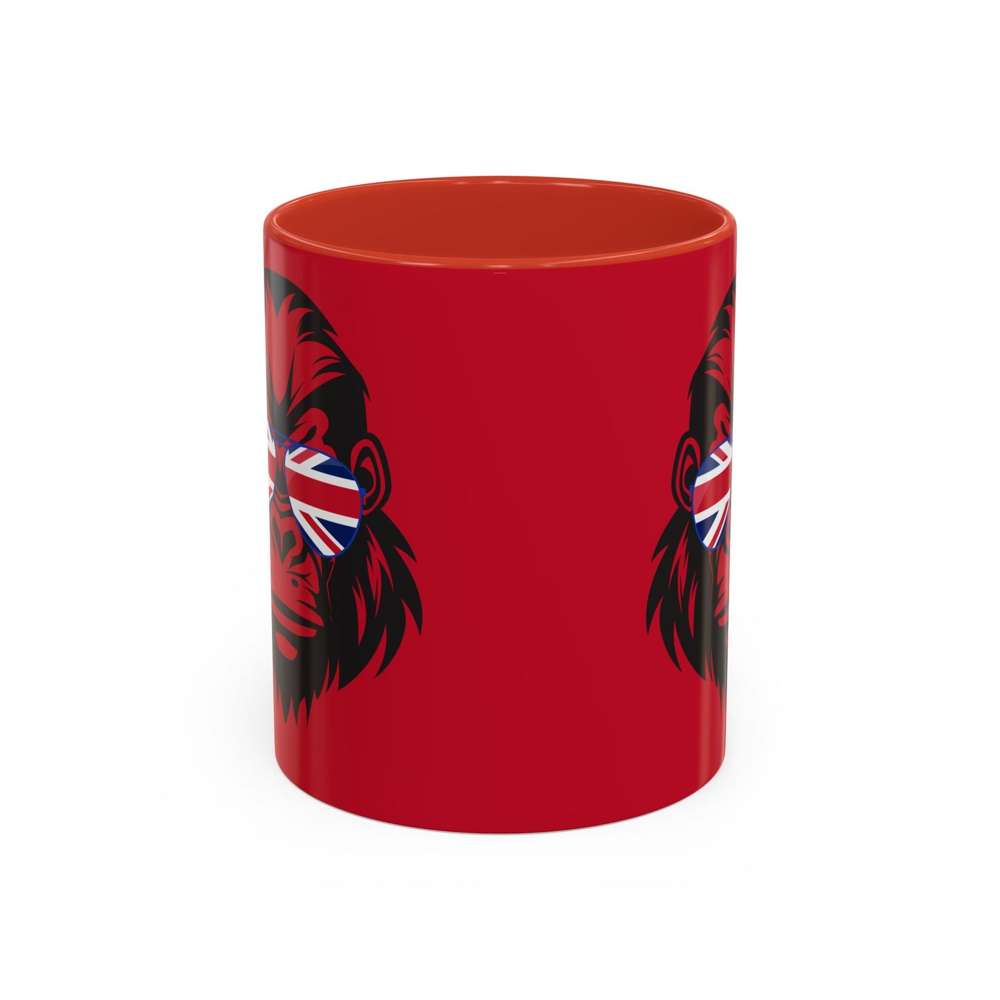 British Gorilla Accent Coffee Mug - Bold Coffee Cup for Animal Lovers, Unique Gift, Fun Kitchen Decor, Perfect for Birthdays, Holidays