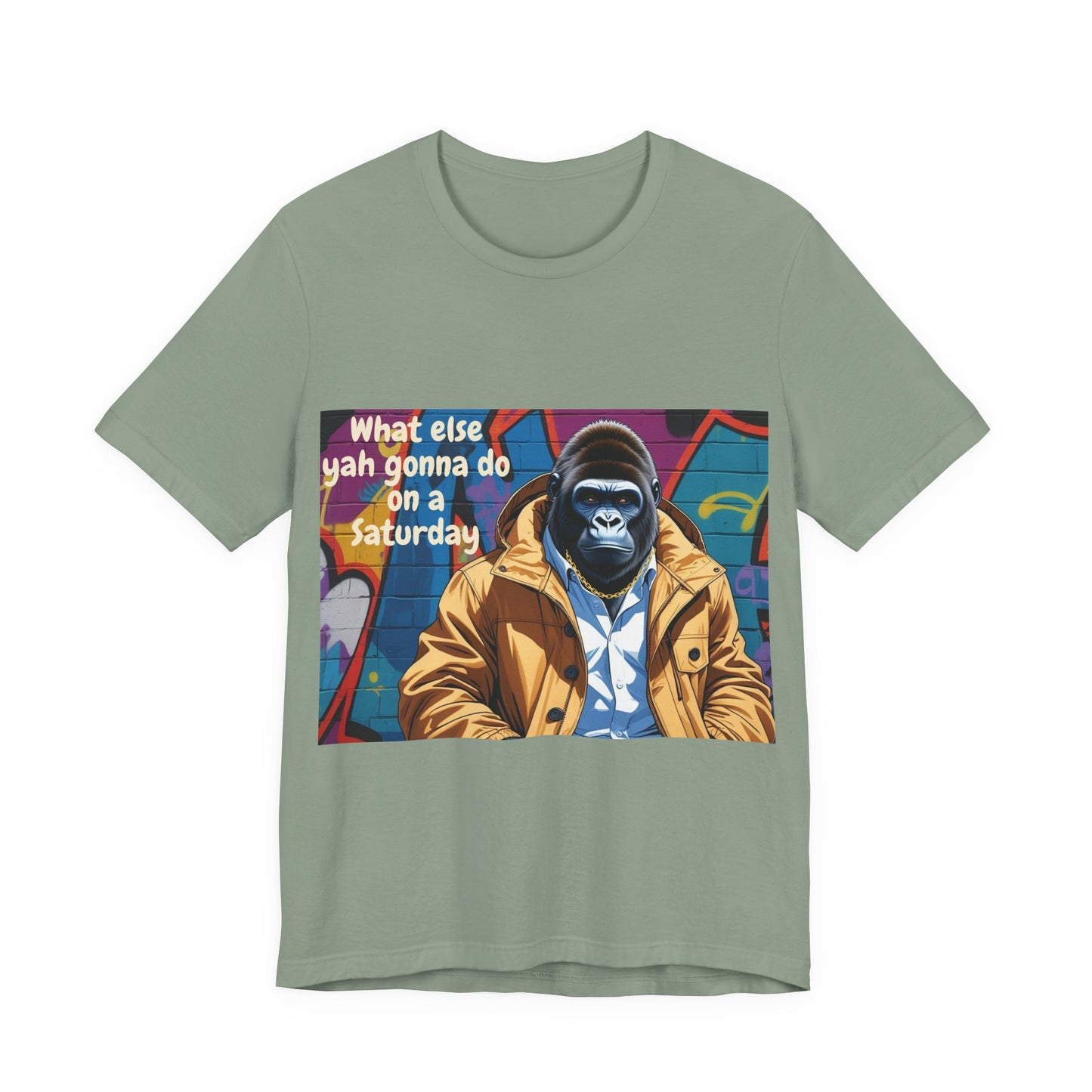 Urban Gorilla Tee - Weekend Vibes, Funny Graphic Shirt, Casual Style, Gift for Him/Her, Skate and Streetwear Fashion
