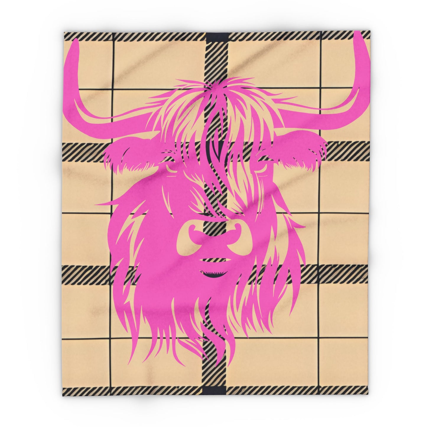 Cozy Highland Cattle Fleece Blanket | Warm Throw for Home Decor, Gift for Animal Lovers, Unique Present for Birthdays, Cozy Nights