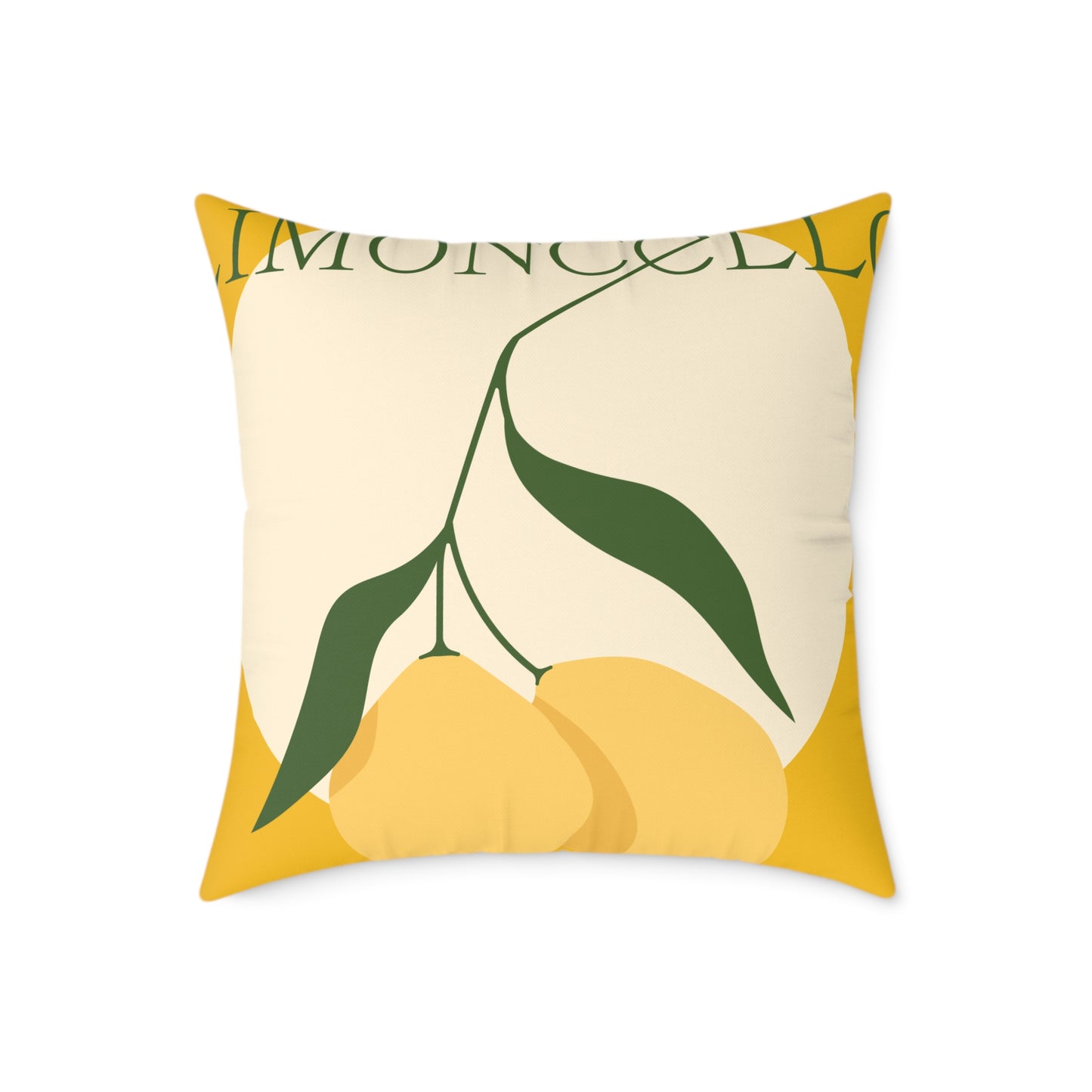 Limoncello Lemon Square Pillow – Brighten Up Your Home Decor