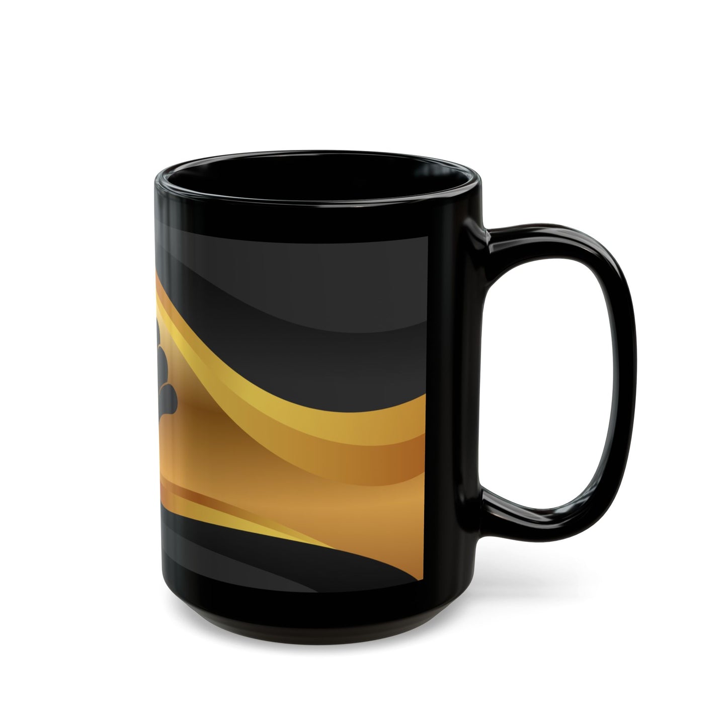 Elegant Black Mug - Stylish Coffee Cup, Unique Gift for Coffee Lovers, Home Decor, Birthday, Wedding, Anniversary