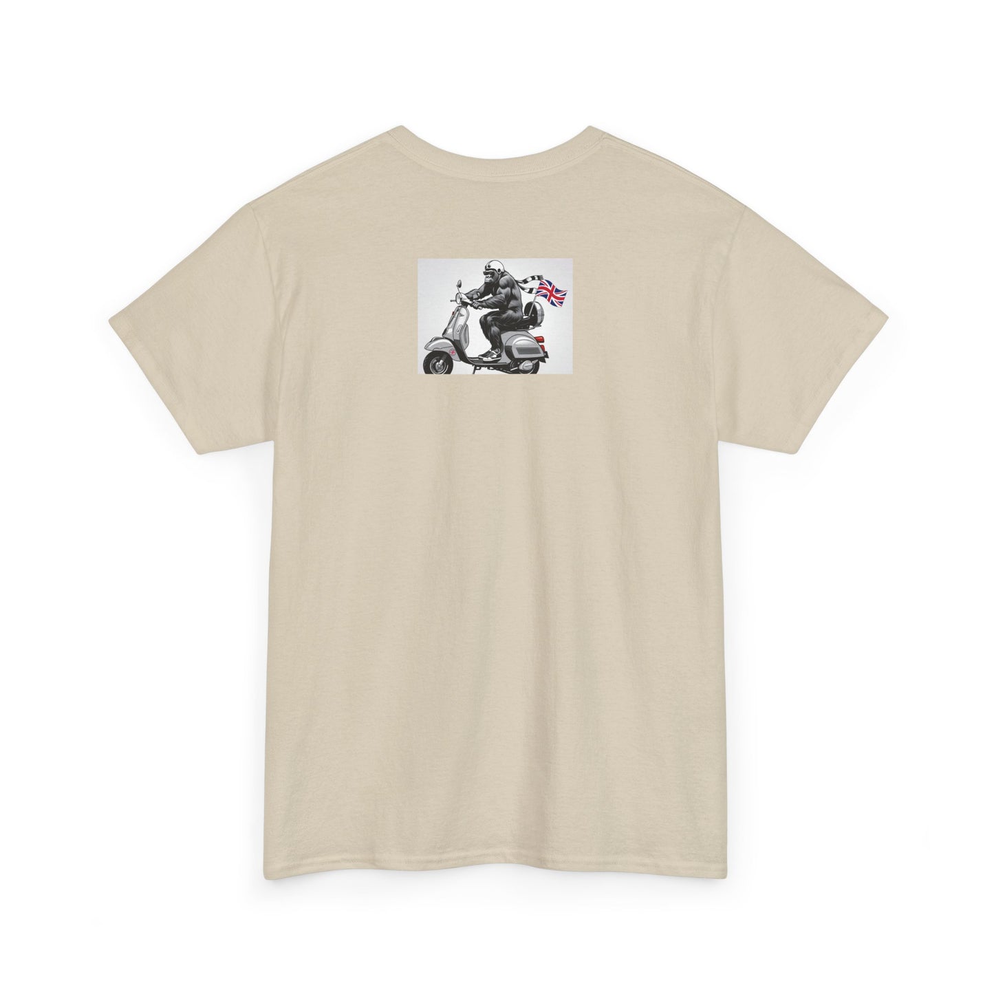 Cool Gorilla Scooter Tee, Unisex Graphic Tee, Fun Animal T-Shirt, Unique Gift for Him, Casual Summer Shirt, Motorcycle Enthusiast Apparel