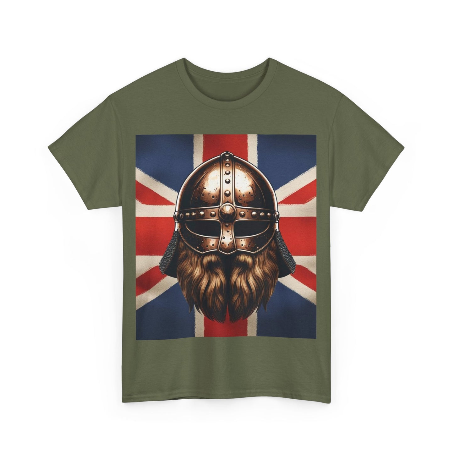 Viking Warrior Cotton Tee, Unisex Graphic T-Shirt, Norse Mythology Shirt, Unique Gift for Dad, Casual Outfit for Men and Women