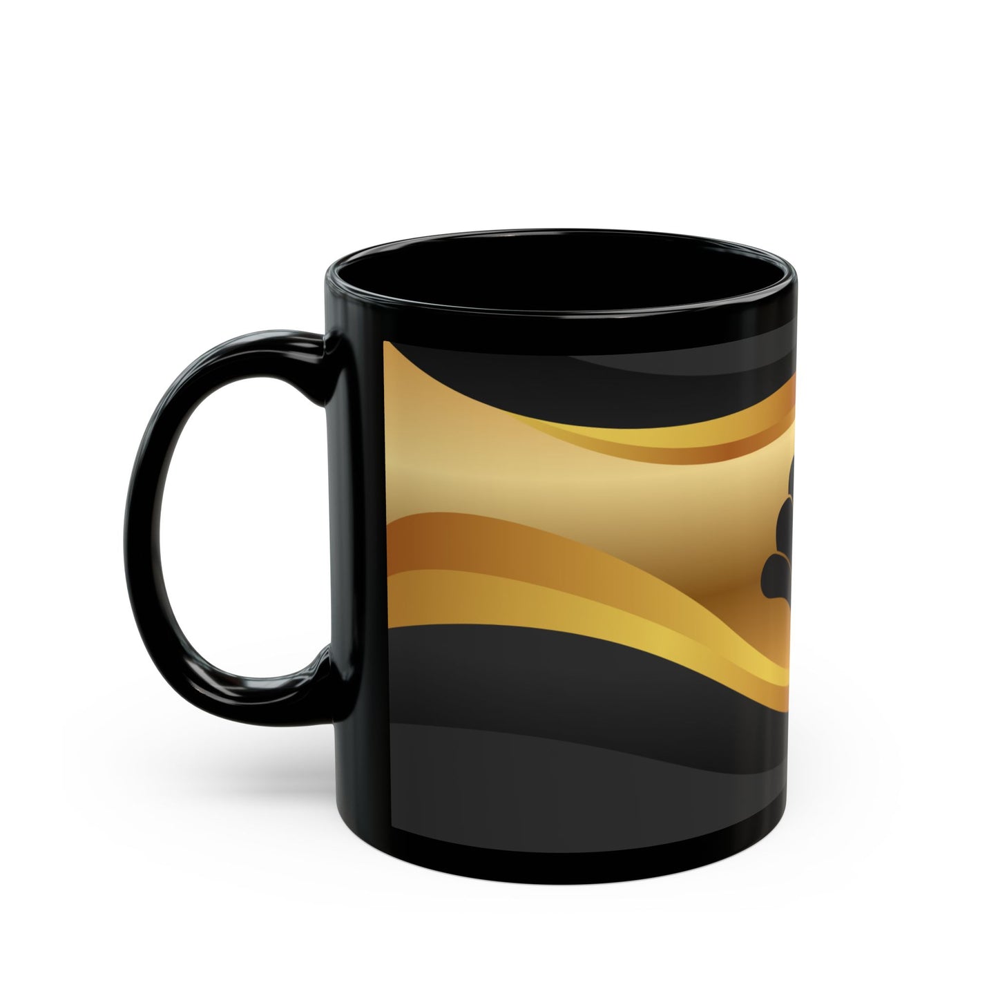 Elegant Black Mug - Stylish Coffee Cup, Unique Gift for Coffee Lovers, Home Decor, Birthday, Wedding, Anniversary