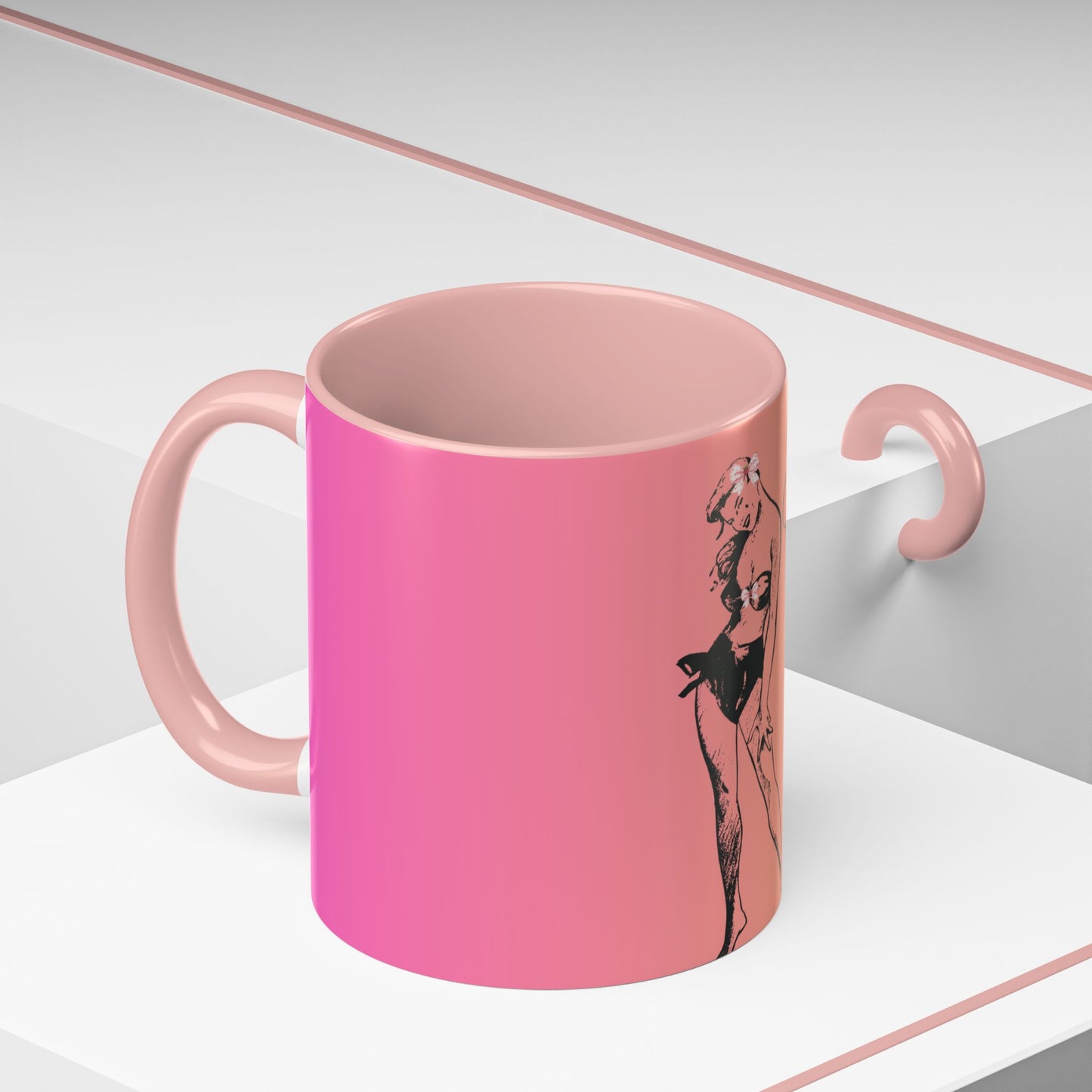 Vibrant Accent Coffee Mug - Island Girl Design, Perfect for Beach Lovers, Gift for Any Occasion, Unique Home Decor, Summer Vibes, [...]