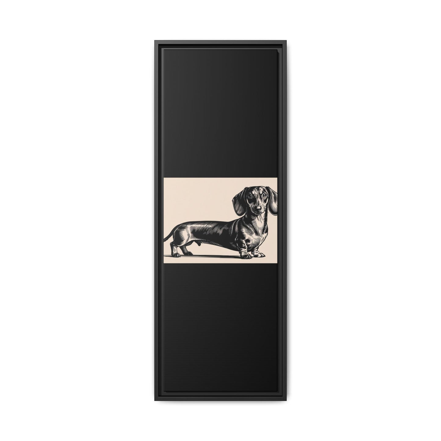 Dachshund Art Print - Charming Framed Canvas Decor for Dog Lovers