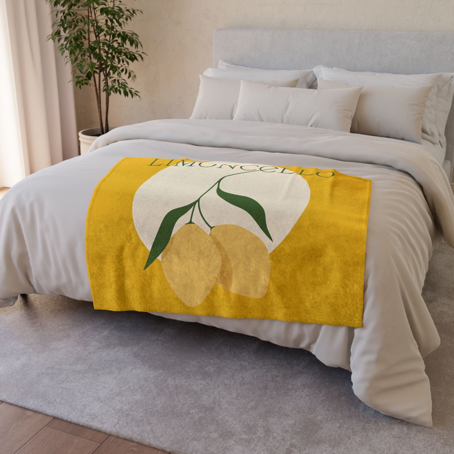 Limoncello Soft Polyester Blanket – Cozy Lemon-Themed Decor for Home and Gifts