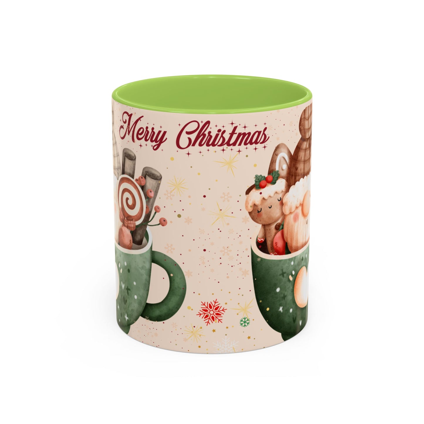Festive Coffee Mug - Merry Christmas Design, Holiday Gift, Winter Decor, Christmas Mug, Cozy Beverage Cup