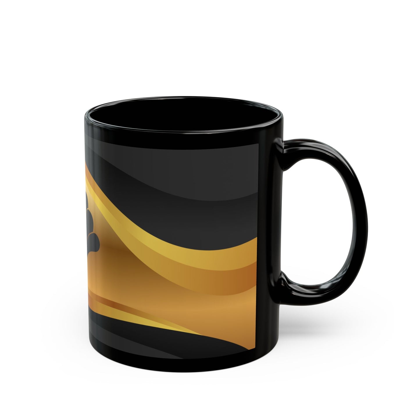 Elegant Black Mug - Stylish Coffee Cup, Unique Gift for Coffee Lovers, Home Decor, Birthday, Wedding, Anniversary