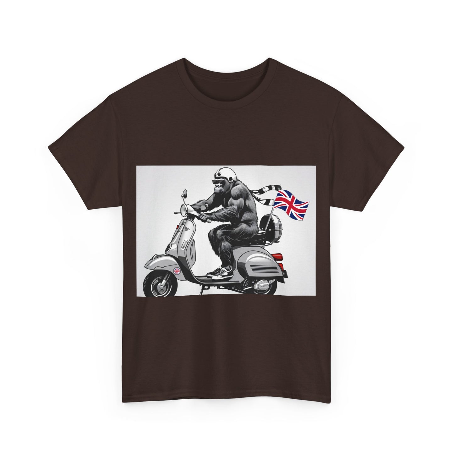 Cool Gorilla Scooter Tee, Unisex Graphic Tee, Fun Animal T-Shirt, Unique Gift for Him, Casual Summer Shirt, Motorcycle Enthusiast Apparel