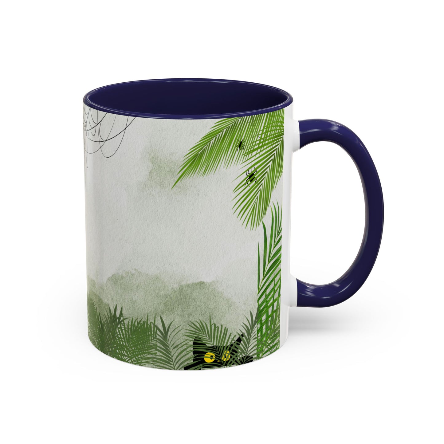 Spider Web Accent Coffee Mug | Halloween Decor, Gift for Creepy Coffee Lovers, Unique Kitchenware, Spooky Mug for Fall