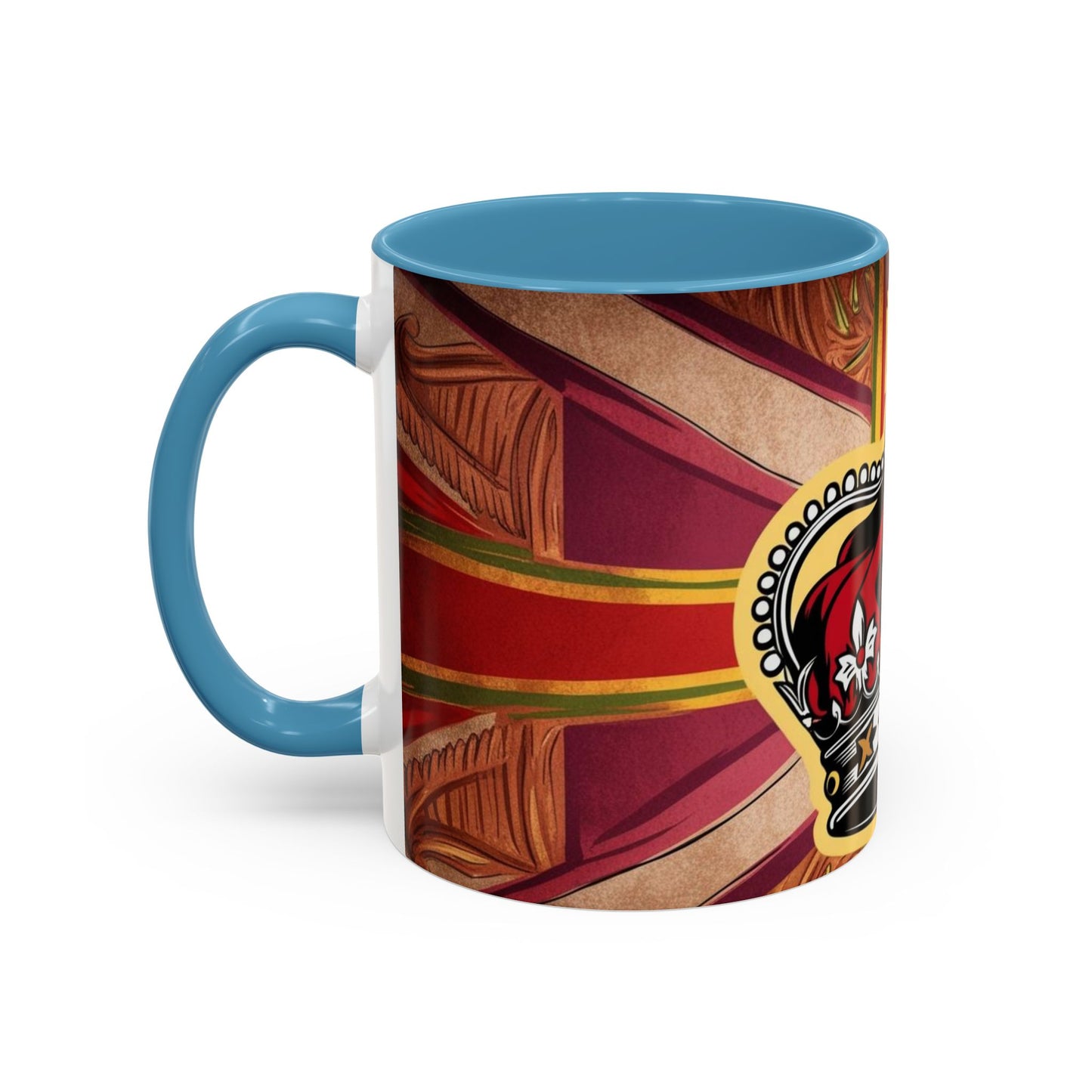 Crown Accent Coffee Mug: Royal Decor, Gift for Coffee Lovers, Unique Mug for Home, Office, Birthdays, Special Occasions, Artful Design