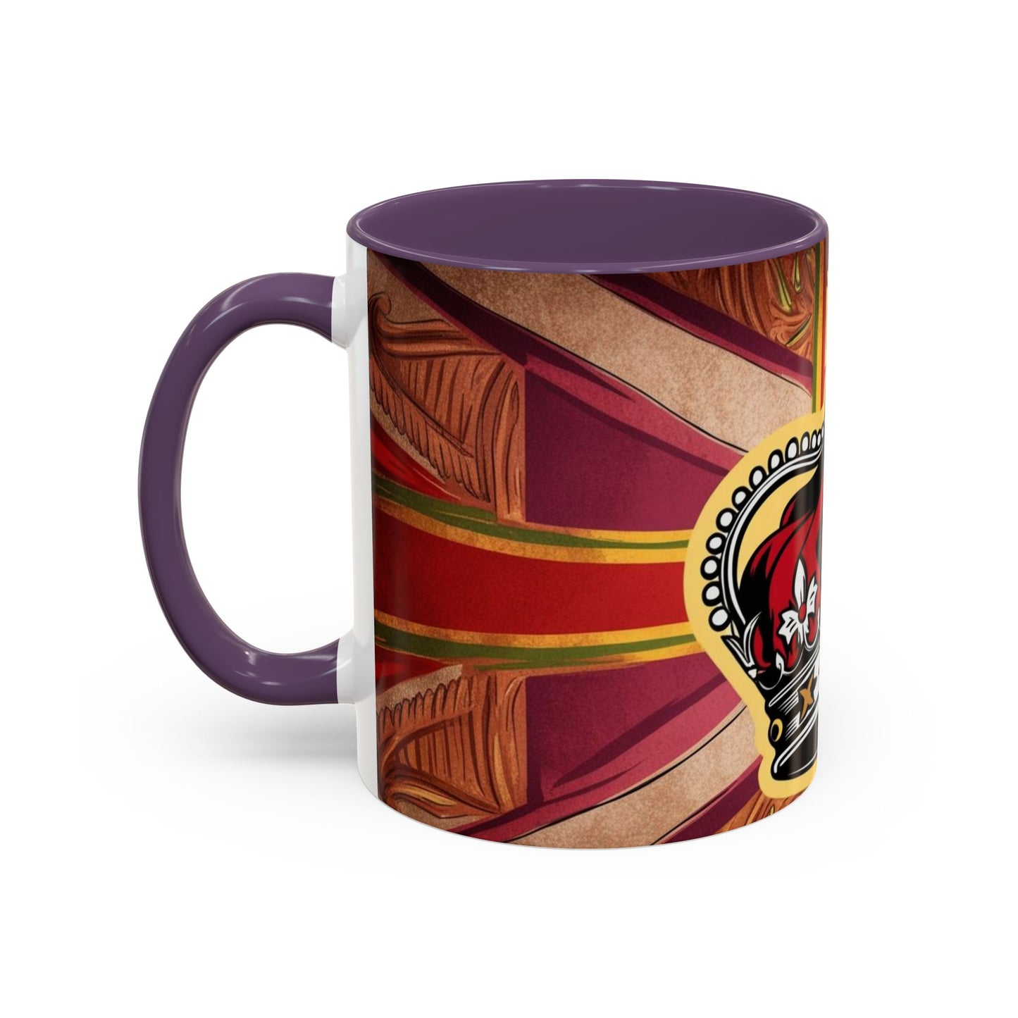 Crown Accent Coffee Mug: Royal Decor, Gift for Coffee Lovers, Unique Mug for Home, Office, Birthdays, Special Occasions, Artful Design