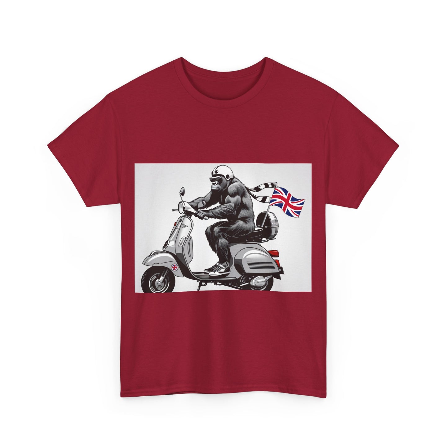Cool Gorilla Scooter Tee, Unisex Graphic Tee, Fun Animal T-Shirt, Unique Gift for Him, Casual Summer Shirt, Motorcycle Enthusiast Apparel