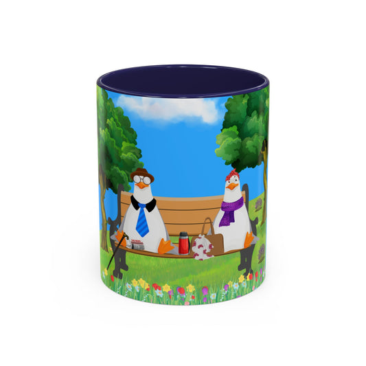 Whimsical seagull Coffee Mug, Cute Animal Mug, Gift for Coffee Lovers, Nature Scene, Funny Gift, Perfect for Any Occasion