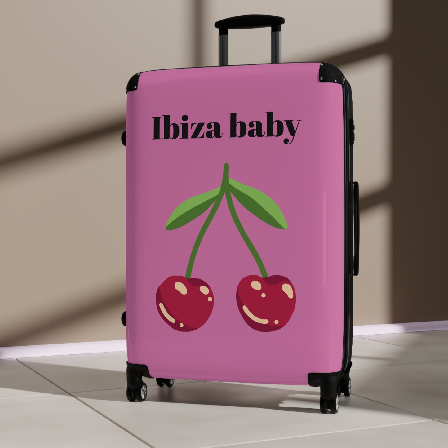 Ibiza Baby Cherry Suitcase – Stylish Travel Luggage for Beach Lovers