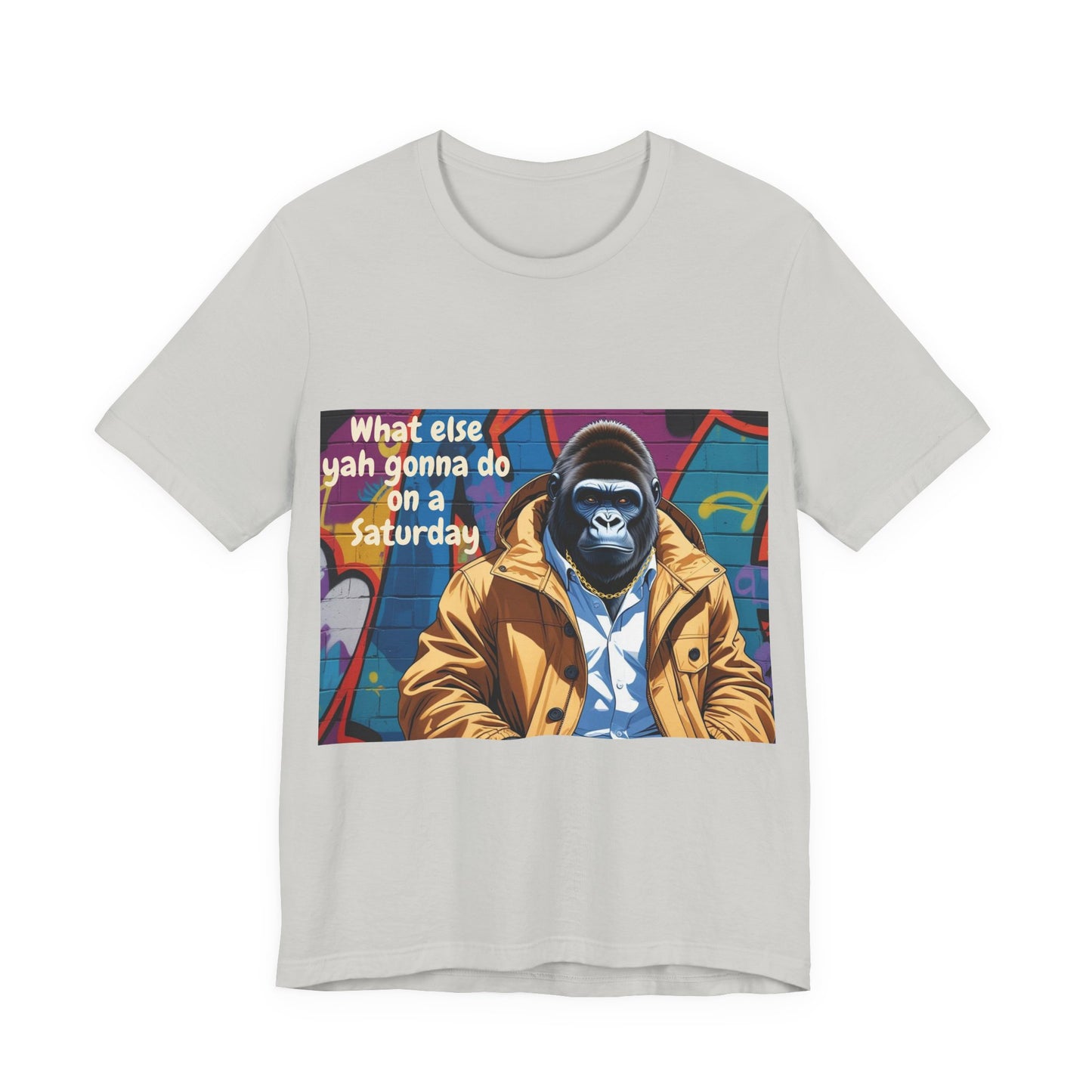Urban Gorilla Tee - Weekend Vibes, Funny Graphic Shirt, Casual Style, Gift for Him/Her, Skate and Streetwear Fashion