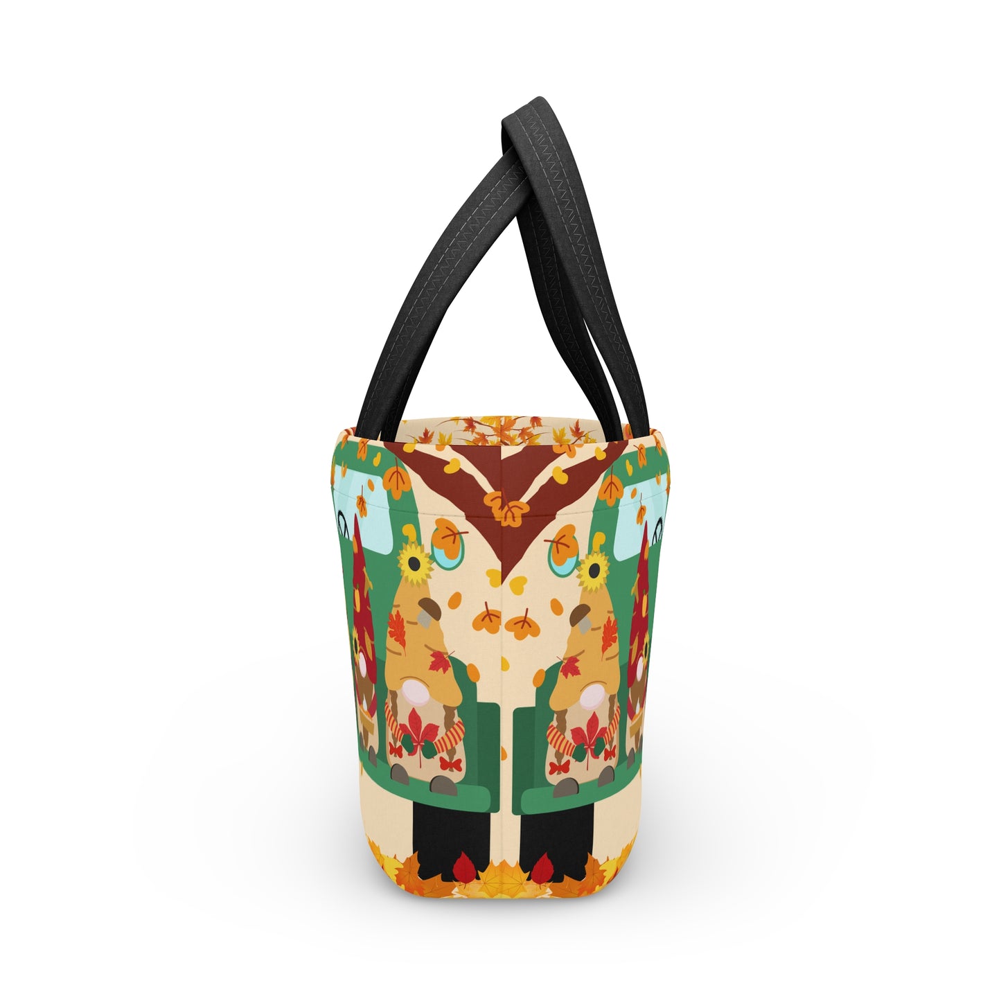 Autumn-Themed Lunch Bag for Kids, Adorable Gnome Design, Tote for School, Picnic, Gifts, Fall Parties, Halloween, Thanksgiving