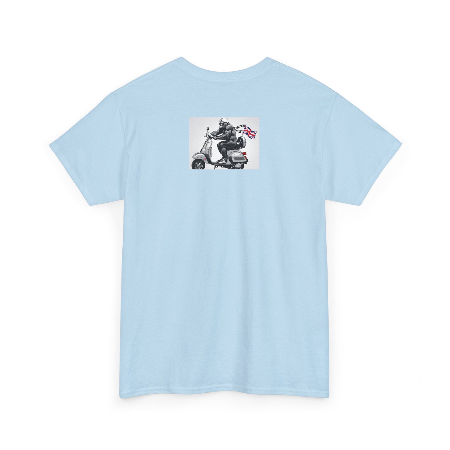 Cool Gorilla Scooter Tee, Unisex Graphic Tee, Fun Animal T-Shirt, Unique Gift for Him, Casual Summer Shirt, Motorcycle Enthusiast Apparel