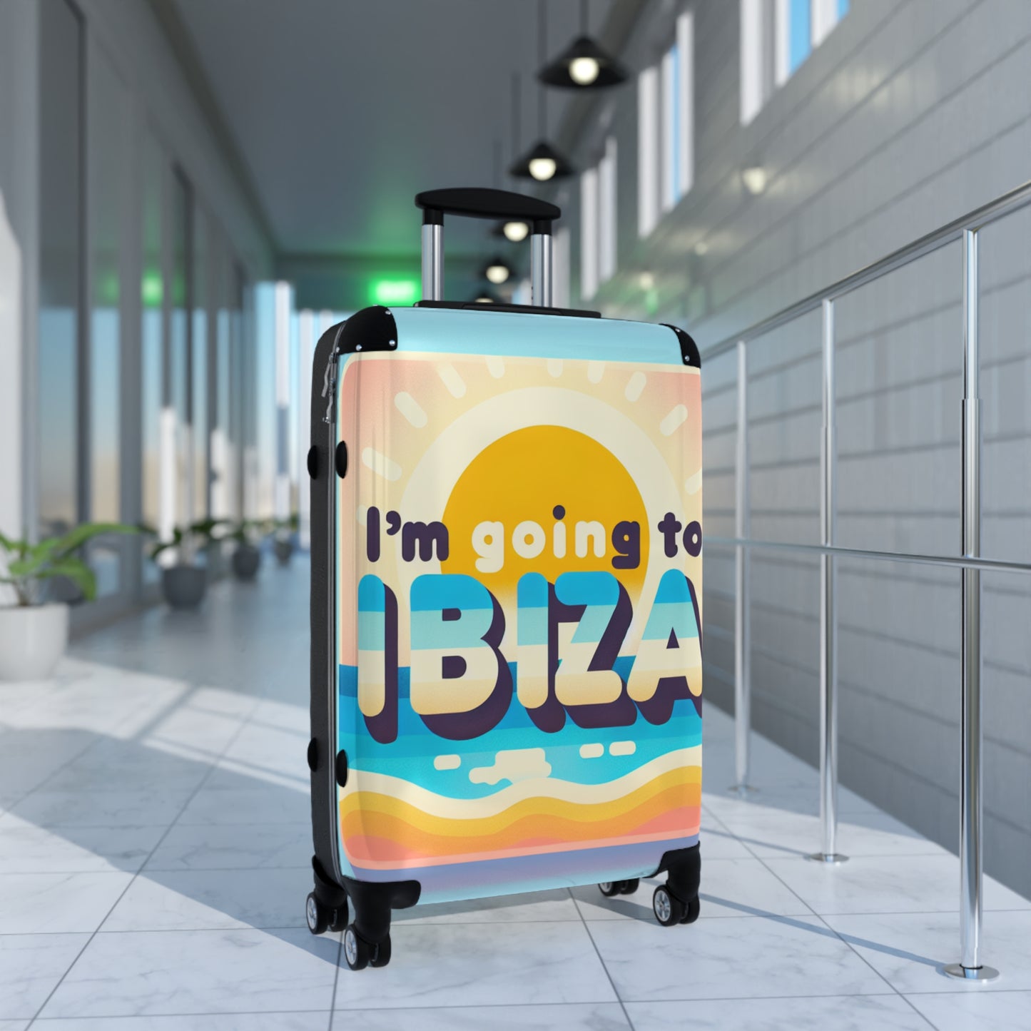 Colorful Ibiza Suitcase – Perfect for Travelers