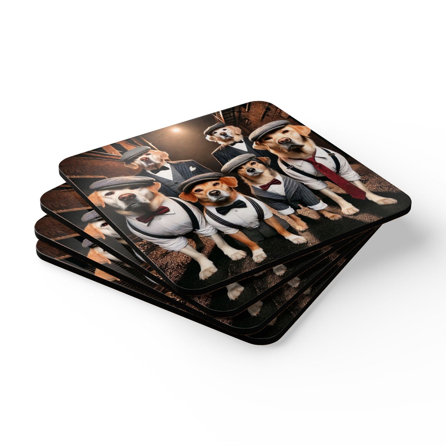 Paw-sitively Classy Dog Coaster Set - Perfect for Pet Lovers & Home Decor