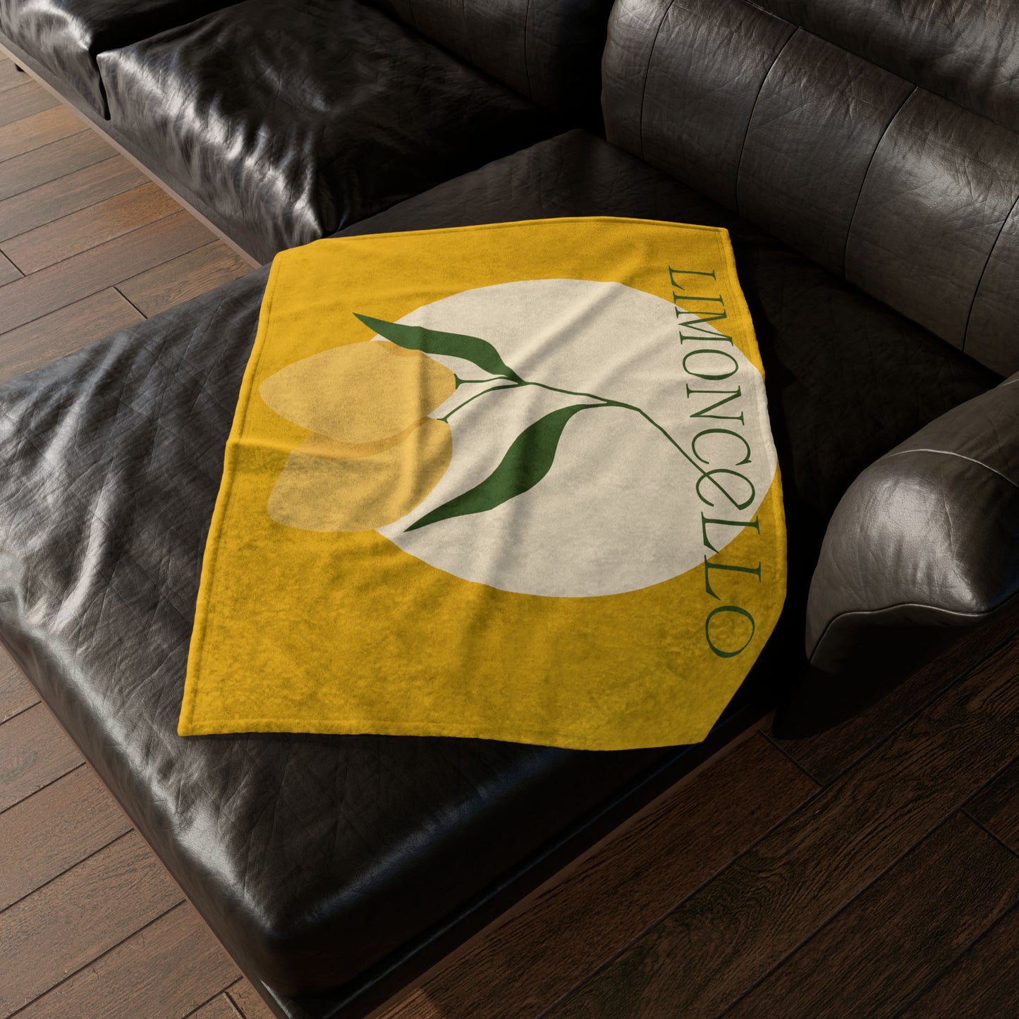 Limoncello Soft Polyester Blanket – Cozy Lemon-Themed Decor for Home and Gifts