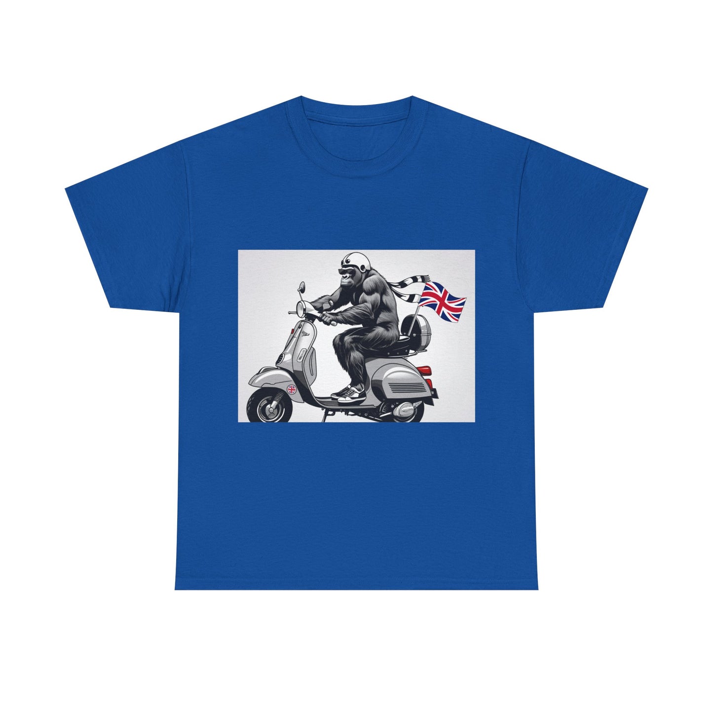 Cool Gorilla Scooter Tee, Unisex Graphic Tee, Fun Animal T-Shirt, Unique Gift for Him, Casual Summer Shirt, Motorcycle Enthusiast Apparel