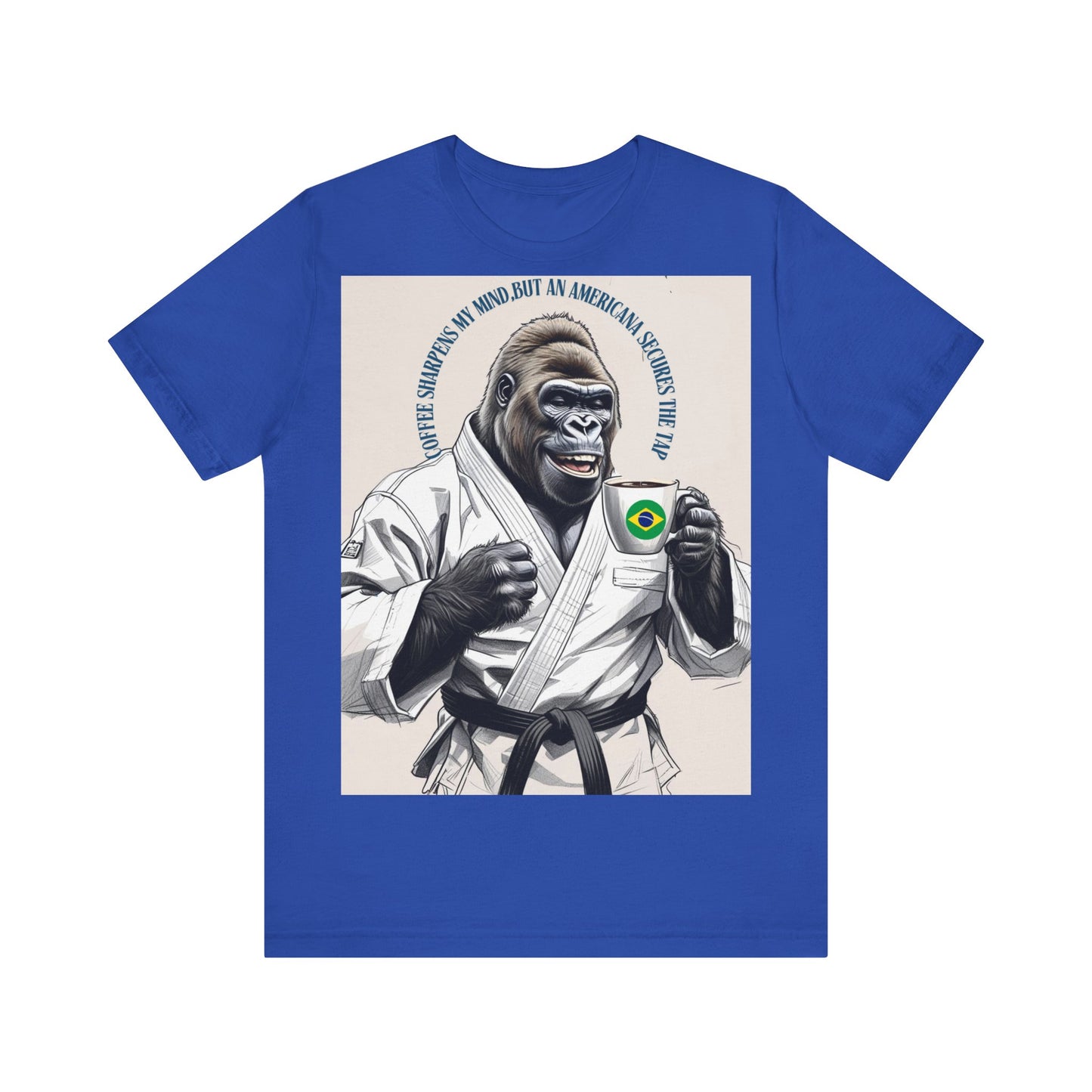 Gorilla Karate Tee, Fun Unisex Short Sleeve Shirt, Jiu-Jitsu Gift, Animal Lover Apparel, Martial Arts Fan Tee