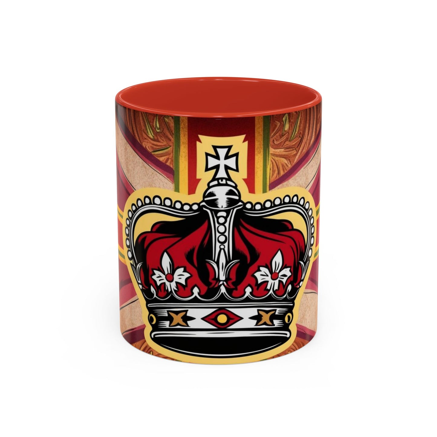 Crown Accent Coffee Mug: Royal Decor, Gift for Coffee Lovers, Unique Mug for Home, Office, Birthdays, Special Occasions, Artful Design