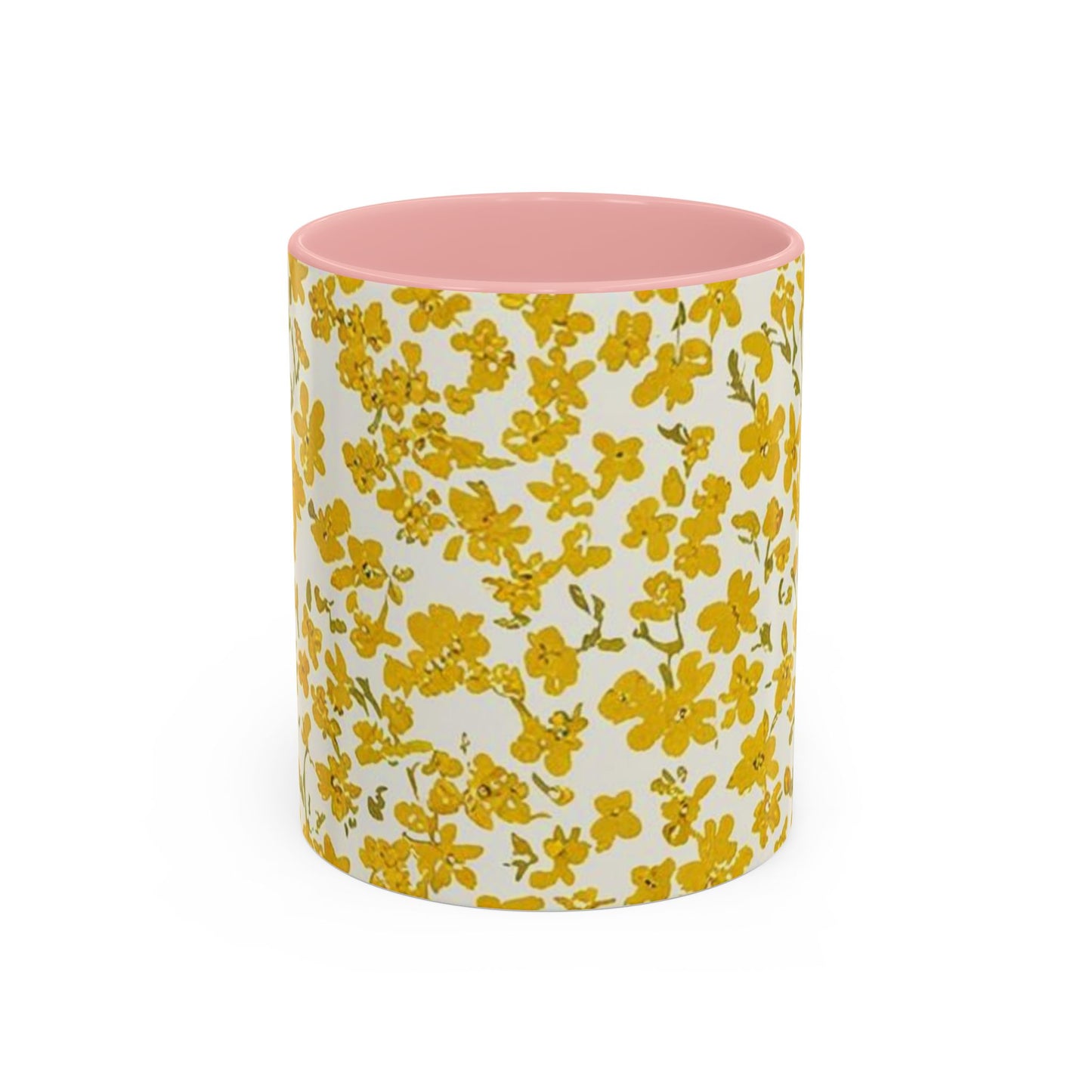 Floral Accent Coffee Mug - 11 & 15oz - Perfect for Spring Mornings