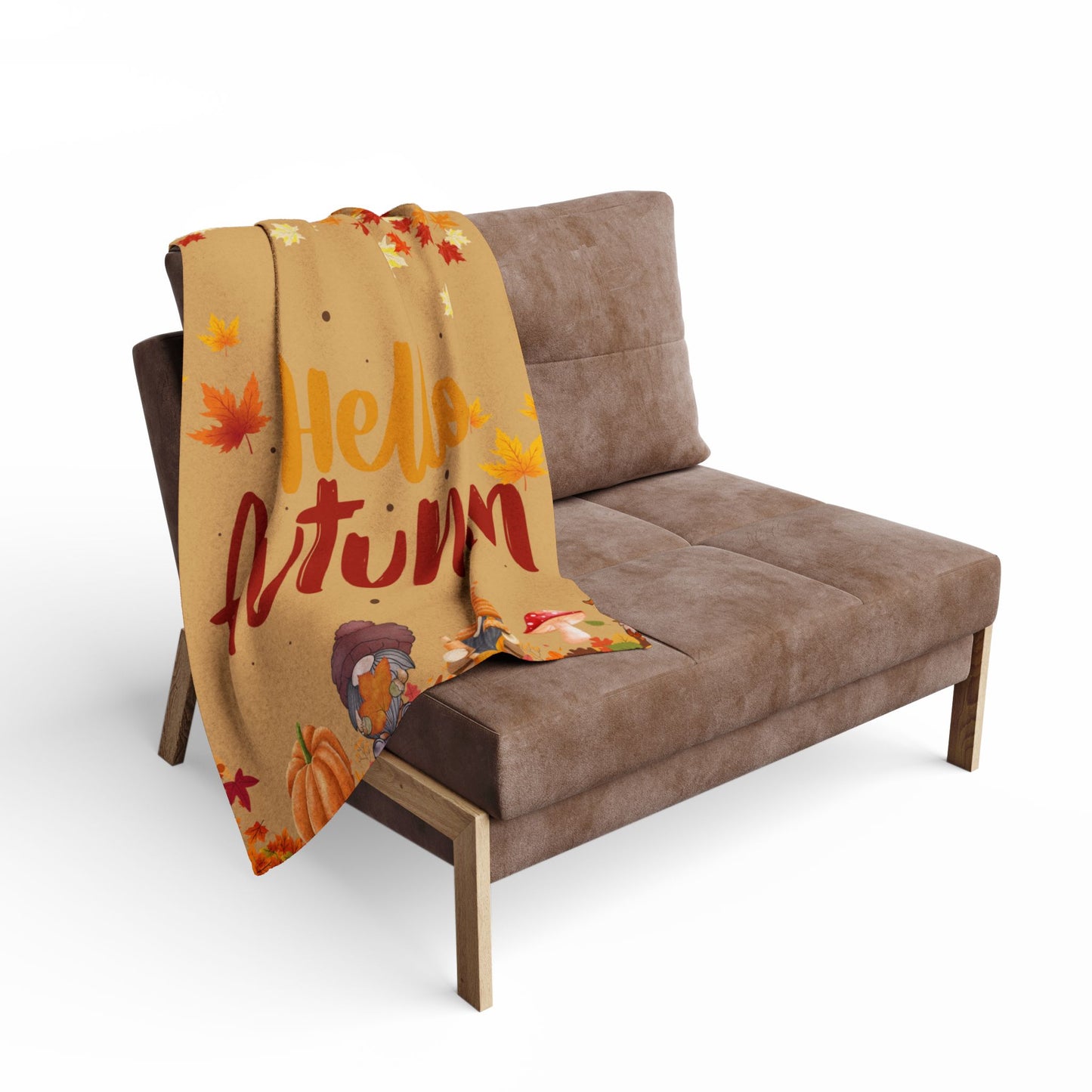 Autumn Fleece Blanket, Cozy Fall Decor, Seasonal Home Accessory, Autumnal Gift, Warm Throw for Chilly Days