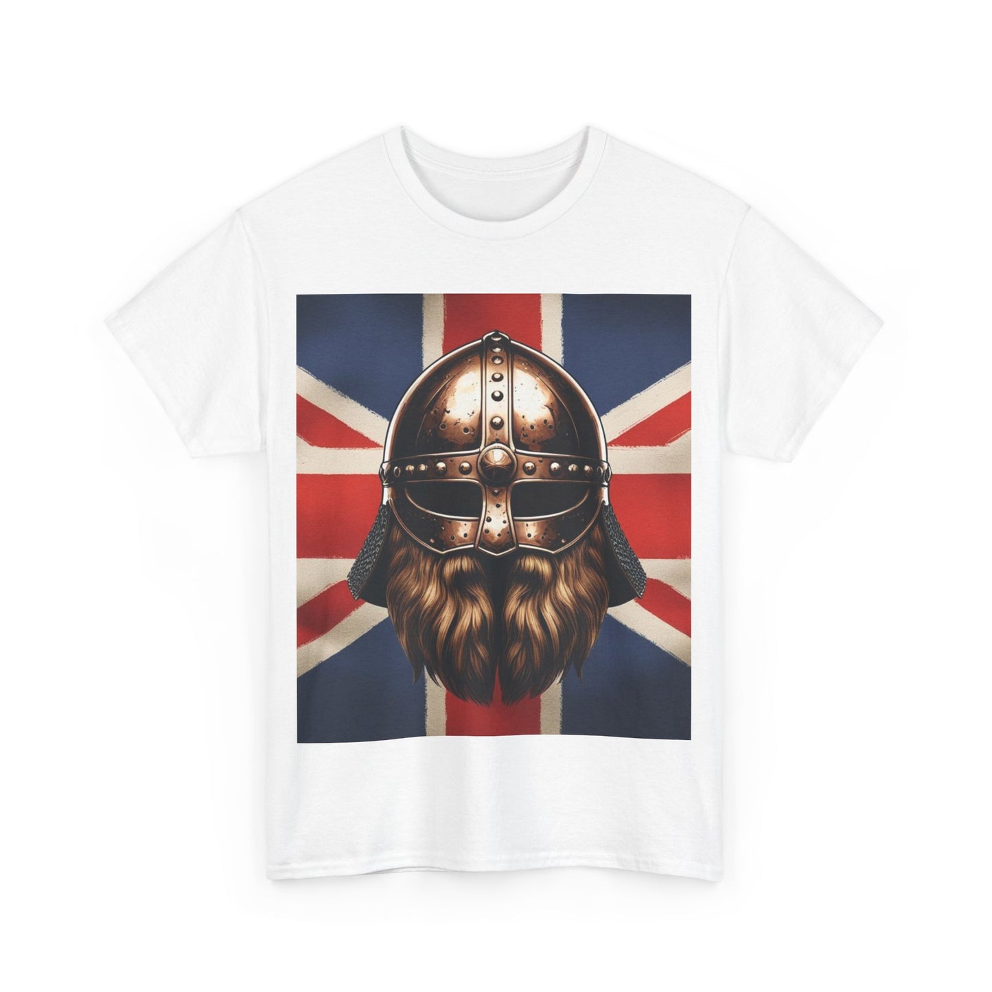 Viking Warrior Cotton Tee, Unisex Graphic T-Shirt, Norse Mythology Shirt, Unique Gift for Dad, Casual Outfit for Men and Women