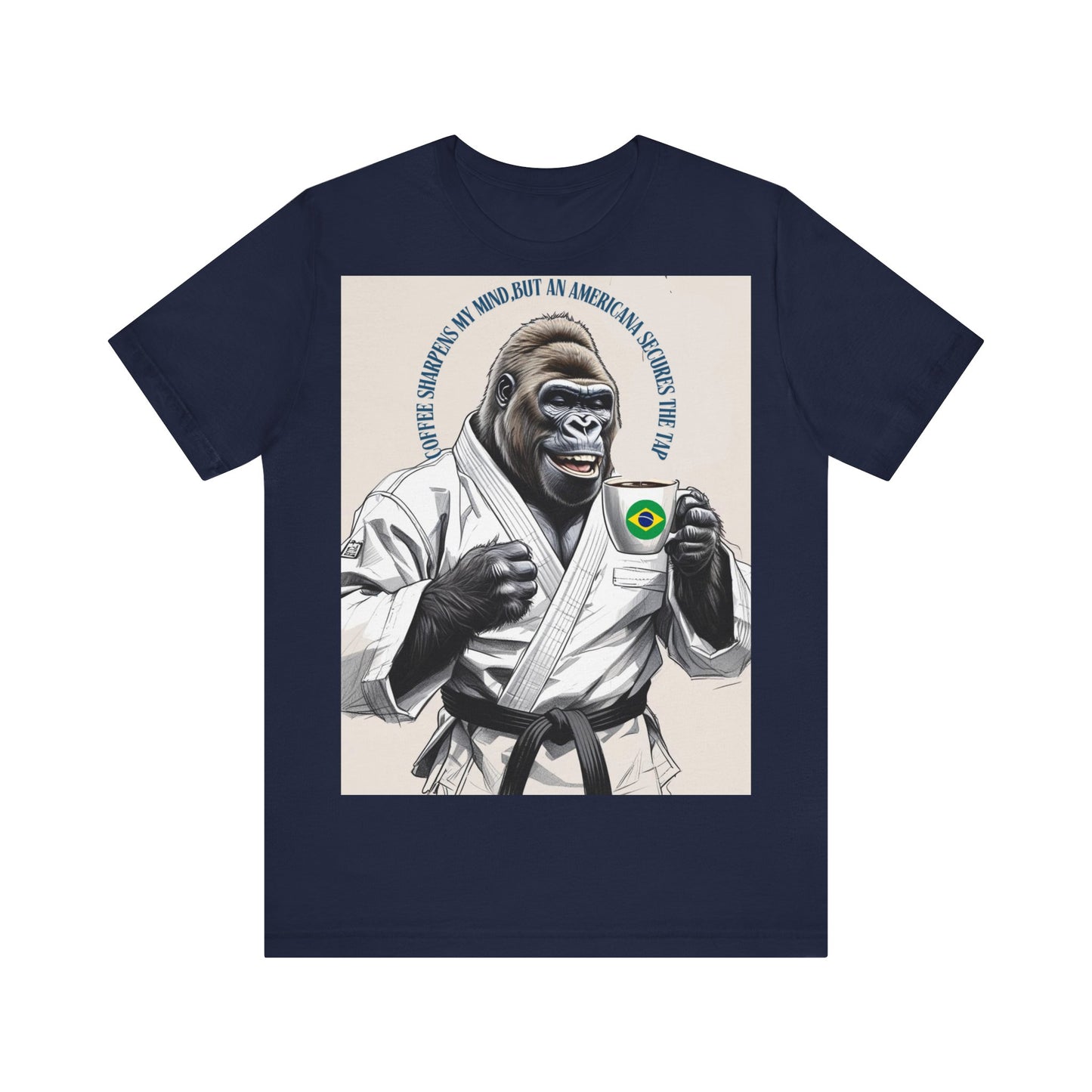 Gorilla Karate Tee, Fun Unisex Short Sleeve Shirt, Jiu-Jitsu Gift, Animal Lover Apparel, Martial Arts Fan Tee