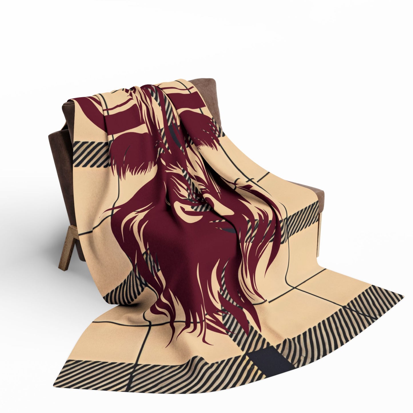 Highland Cow Fleece Blanket | Cozy Home Decor, Throw Blanket, Warm Gift for Winter, Perfect for Cuddling, Rustic Farmhouse Style