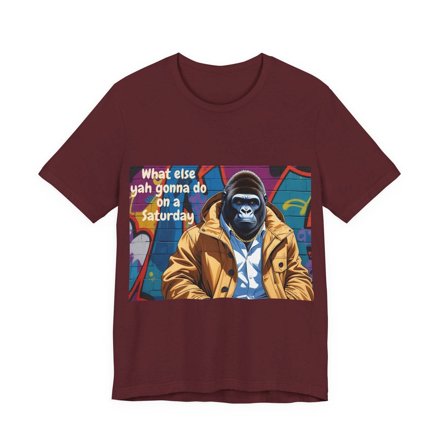 Urban Gorilla Tee - Weekend Vibes, Funny Graphic Shirt, Casual Style, Gift for Him/Her, Skate and Streetwear Fashion