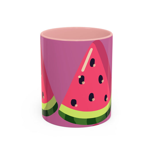 Fun Watermelon Accent Coffee Mug - Perfect for Summer & Tropical Vibes