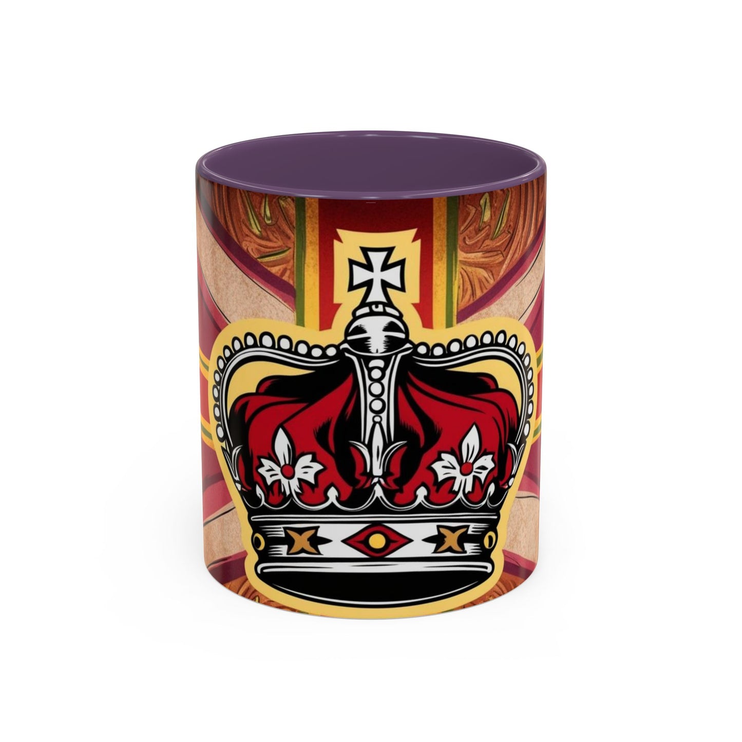 Crown Accent Coffee Mug: Royal Decor, Gift for Coffee Lovers, Unique Mug for Home, Office, Birthdays, Special Occasions, Artful Design