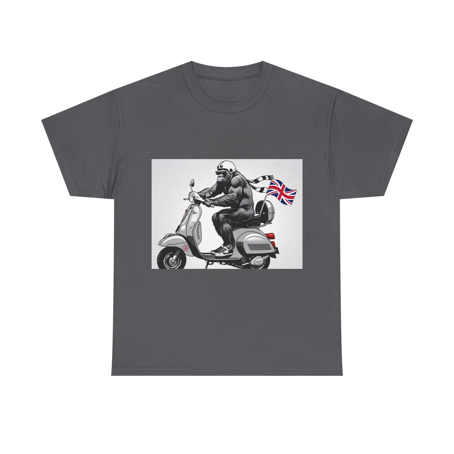 Cool Gorilla Scooter Tee, Unisex Graphic Tee, Fun Animal T-Shirt, Unique Gift for Him, Casual Summer Shirt, Motorcycle Enthusiast Apparel
