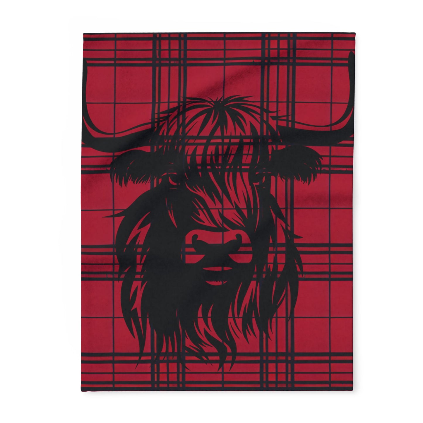 Cozy Highland Cattle Fleece Blanket - Perfect for Home Decor, Gift for Animal Lovers, Winter Warmth, Rustic Style