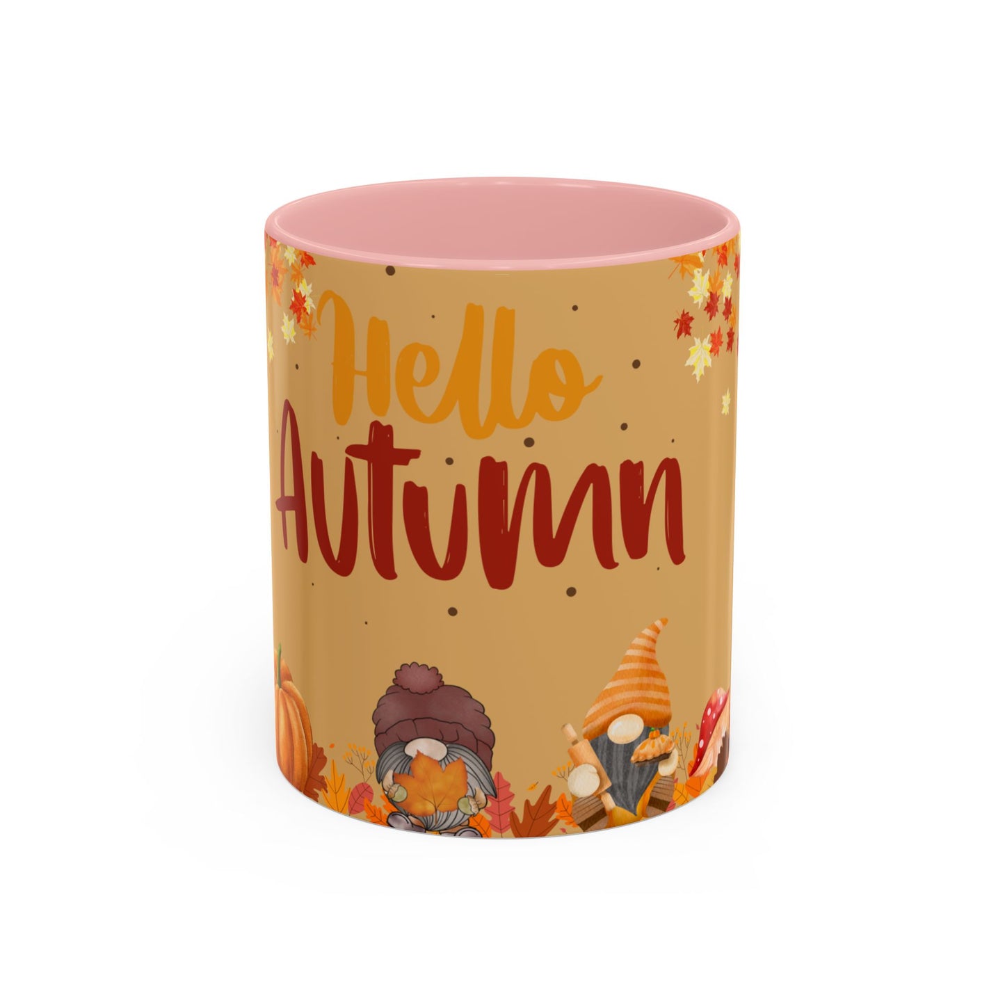 Autumn Accent Coffee Mug - Fall Decor, Seasonal Gift, Thanksgiving, Cozy Hot Beverage Cup, Autumn Vibes