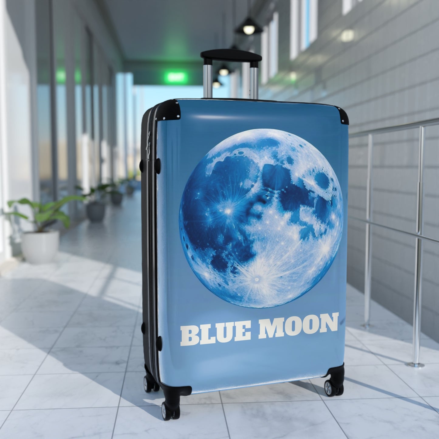 Blue Moon Travel Suitcase - Stylish Luggage for Adventurers