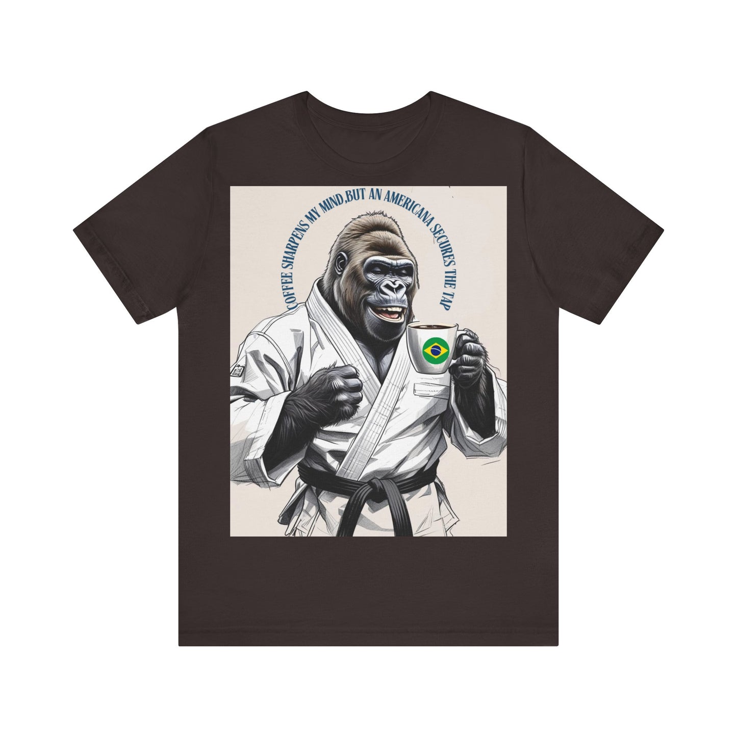 Gorilla Karate Tee, Fun Unisex Short Sleeve Shirt, Jiu-Jitsu Gift, Animal Lover Apparel, Martial Arts Fan Tee