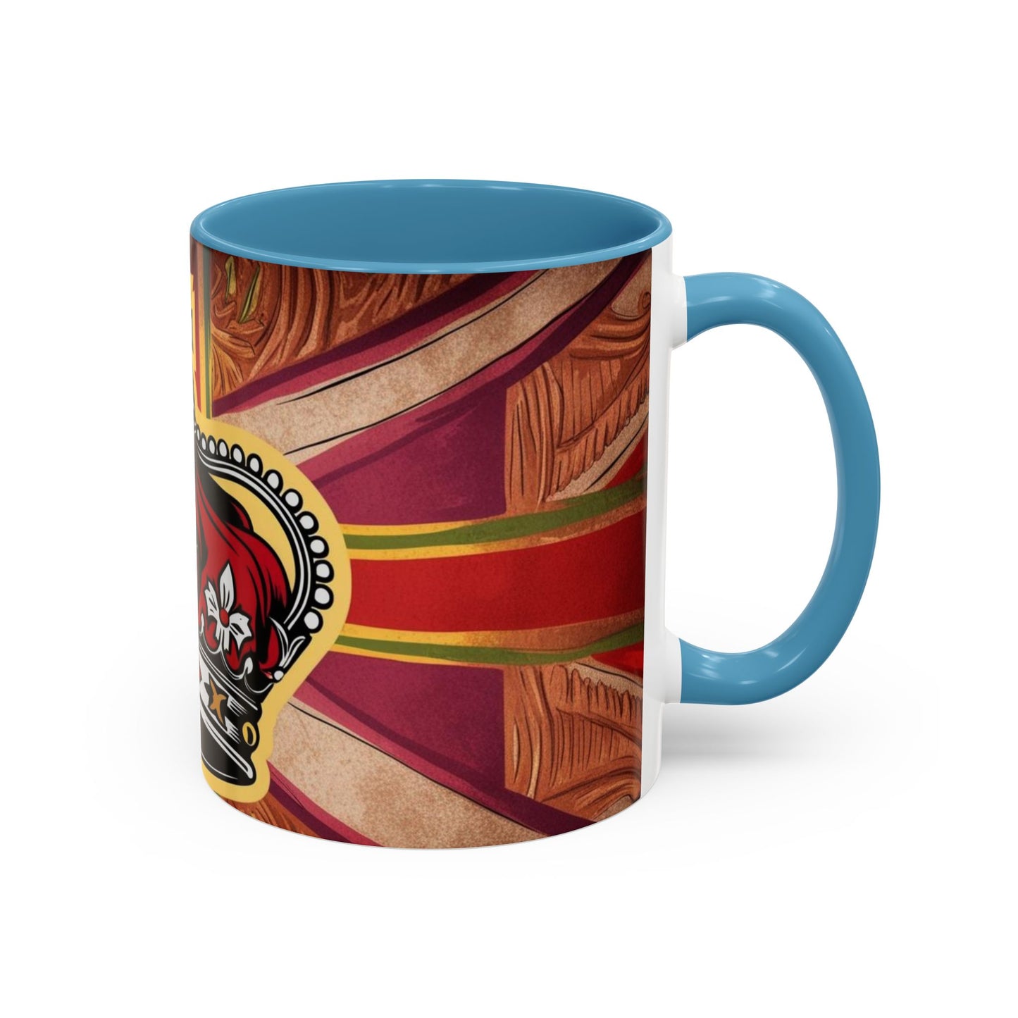 Crown Accent Coffee Mug: Royal Decor, Gift for Coffee Lovers, Unique Mug for Home, Office, Birthdays, Special Occasions, Artful Design