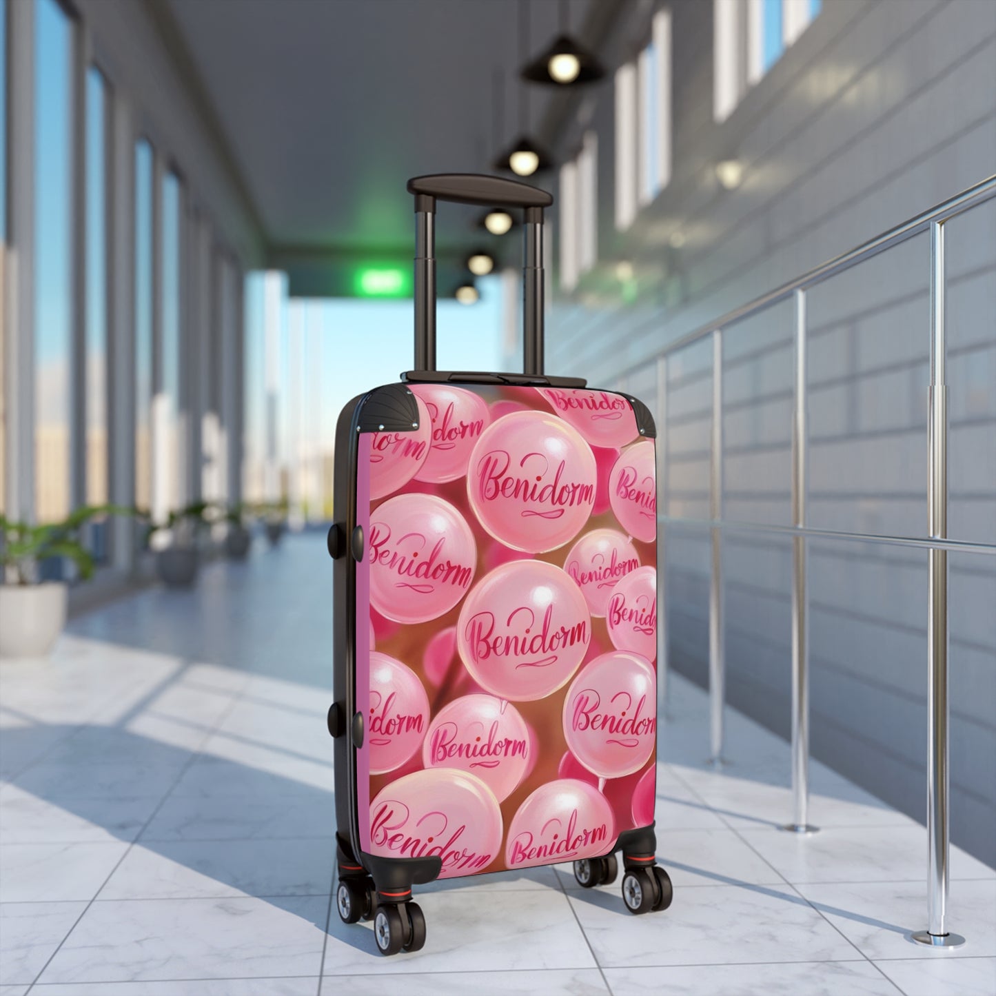 Benidorm-Inspired Stylish Suitcase for Travel Enthusiasts