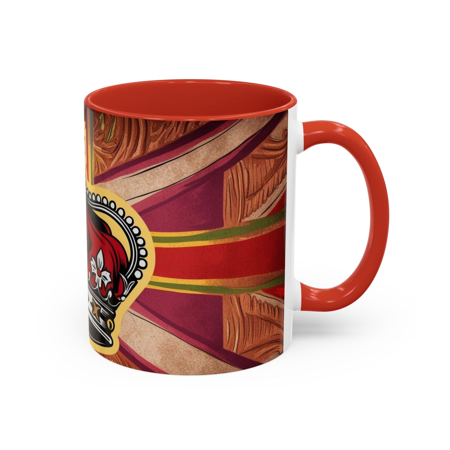 Crown Accent Coffee Mug: Royal Decor, Gift for Coffee Lovers, Unique Mug for Home, Office, Birthdays, Special Occasions, Artful Design