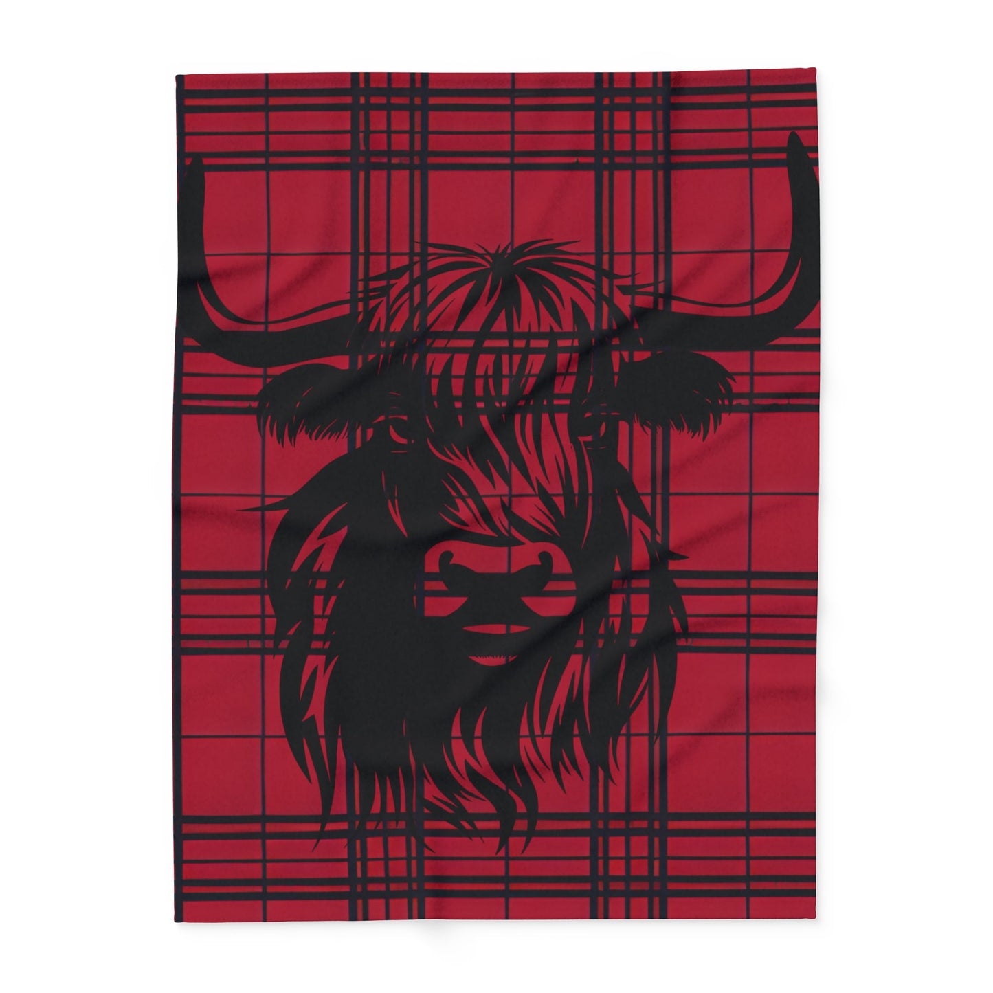 Cozy Highland Cattle Fleece Blanket - Perfect for Home Decor, Gift for Animal Lovers, Winter Warmth, Rustic Style